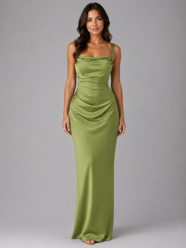 Freya Satin Maxi Dress