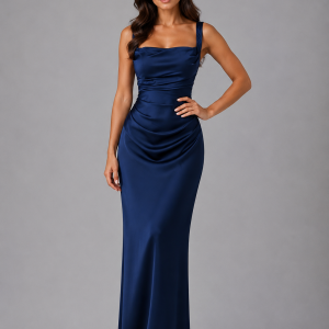 Freya Satin Maxi Dress - Image 4