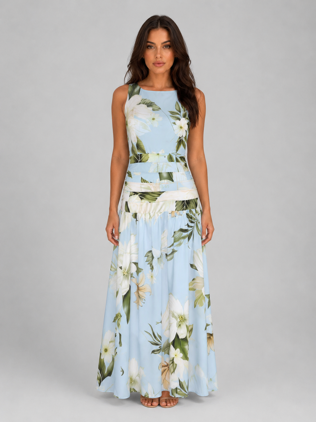 Evelina Floral Maxi Dress - Image 1