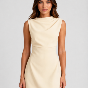Adeline Draped Mini Dress - Image 4