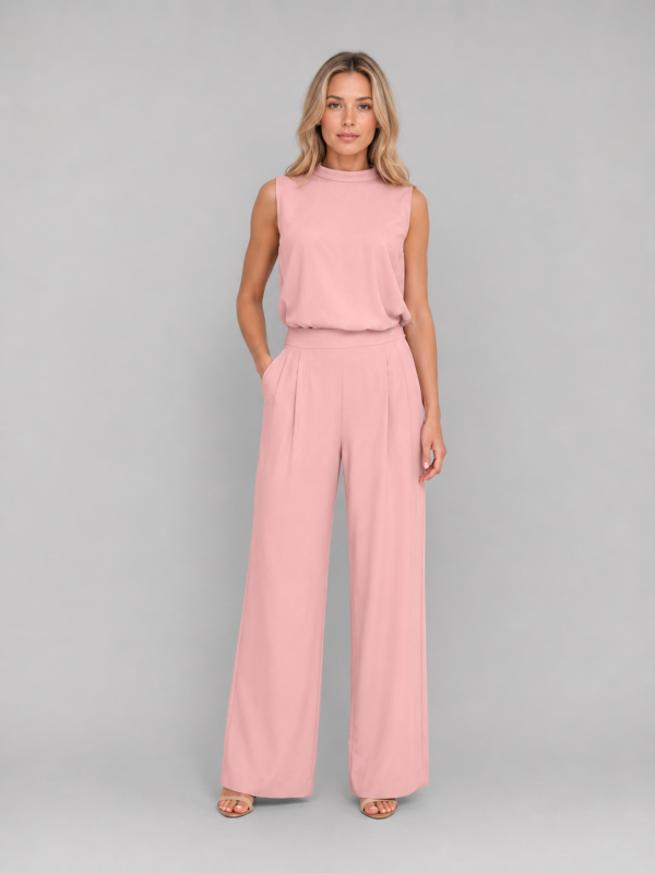 Women's Sleeveless Wide Leg Co-Ord Set ?C Casual Two-Piece Outfit