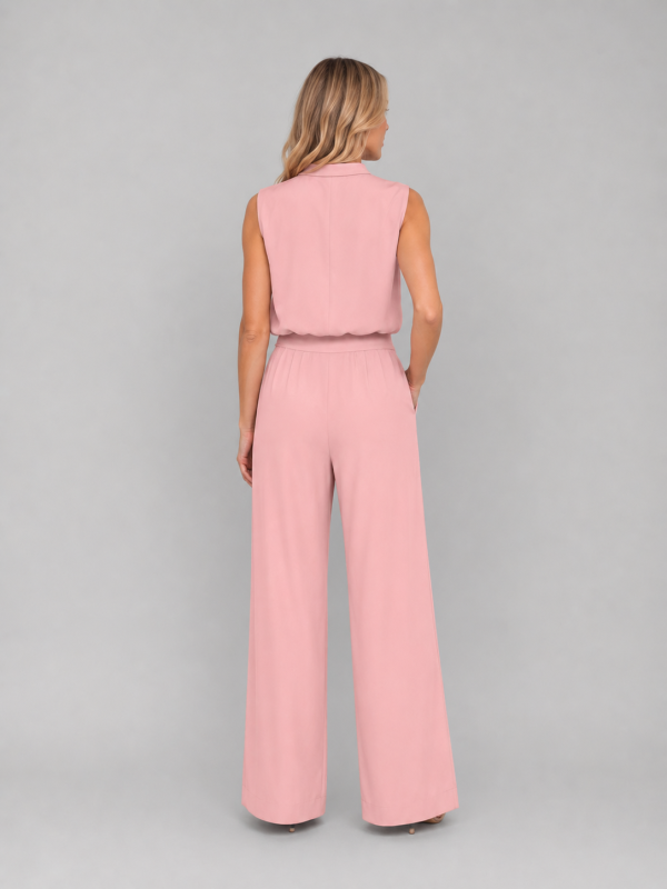 Women's Sleeveless Wide Leg Co-Ord Set ?C Casual Two-Piece Outfit