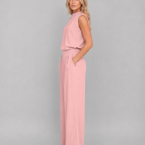 Women's Sleeveless Wide Leg Co-Ord Set ?C Casual Two-Piece Outfit - Image 3
