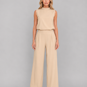 Women's Sleeveless Wide Leg Co-Ord Set ?C Casual Two-Piece Outfit - Image 4