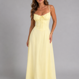 Women's Strappy Summer Maxi Dress ?C Flowing Silhouette