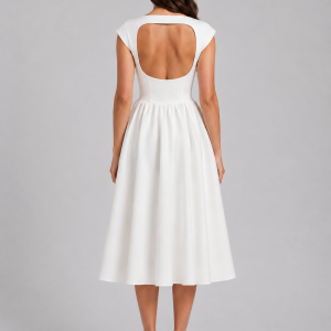 Harriet Structured Midi Dress - Image 3