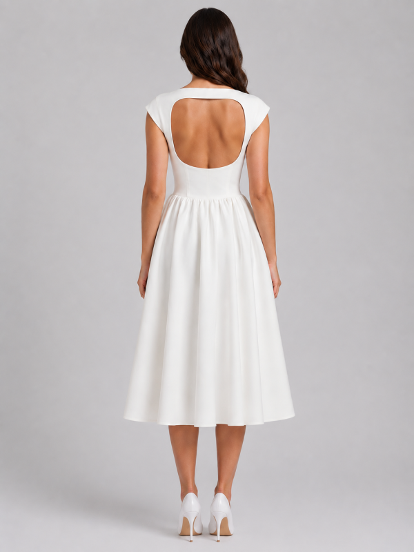 Harriet Structured Midi Dress