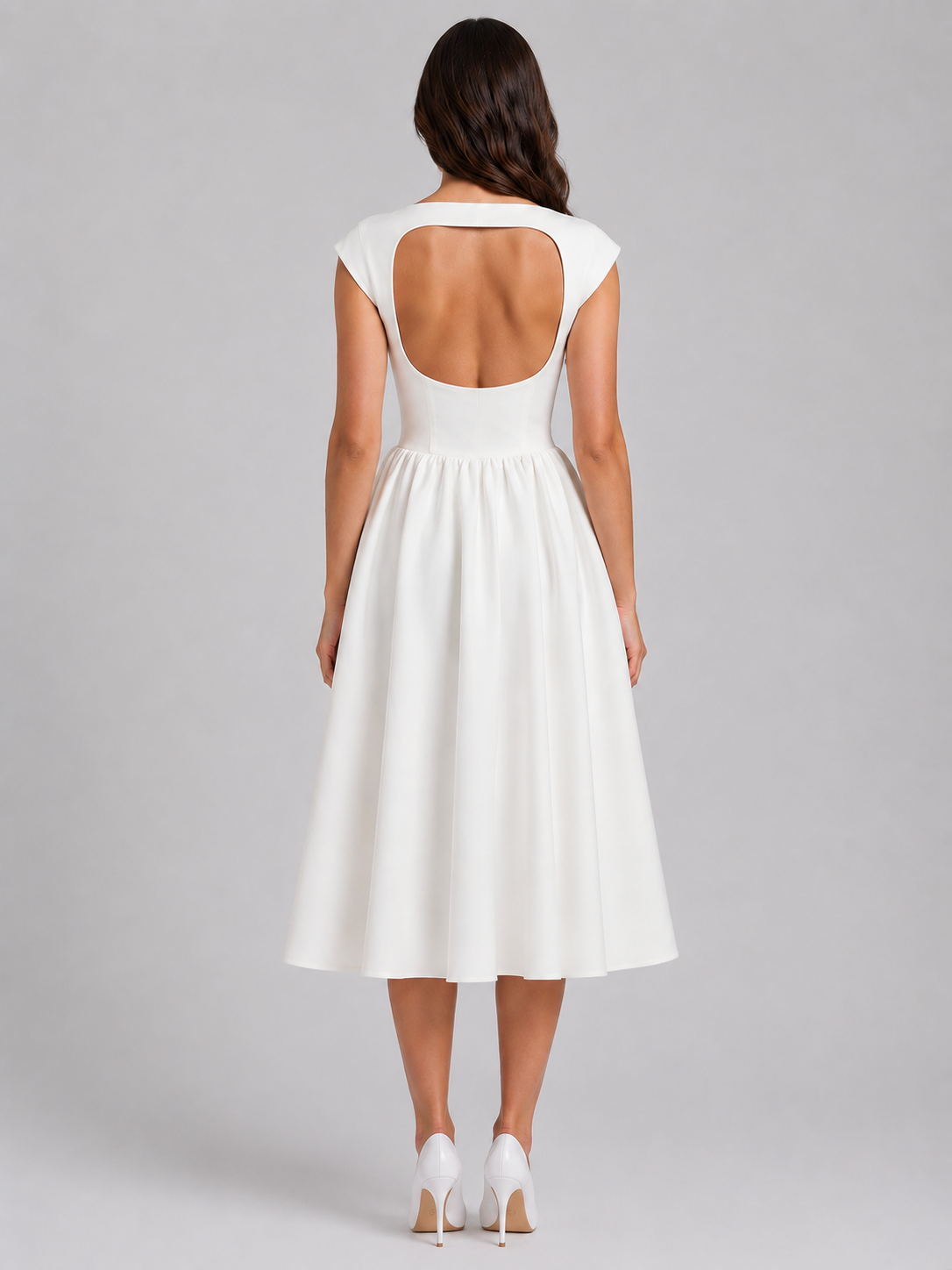 Harriet Structured Midi Dress - Image 3