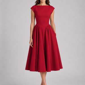 Harriet Structured Midi Dress - Image 5