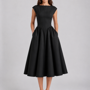 Harriet Structured Midi Dress - Image 4