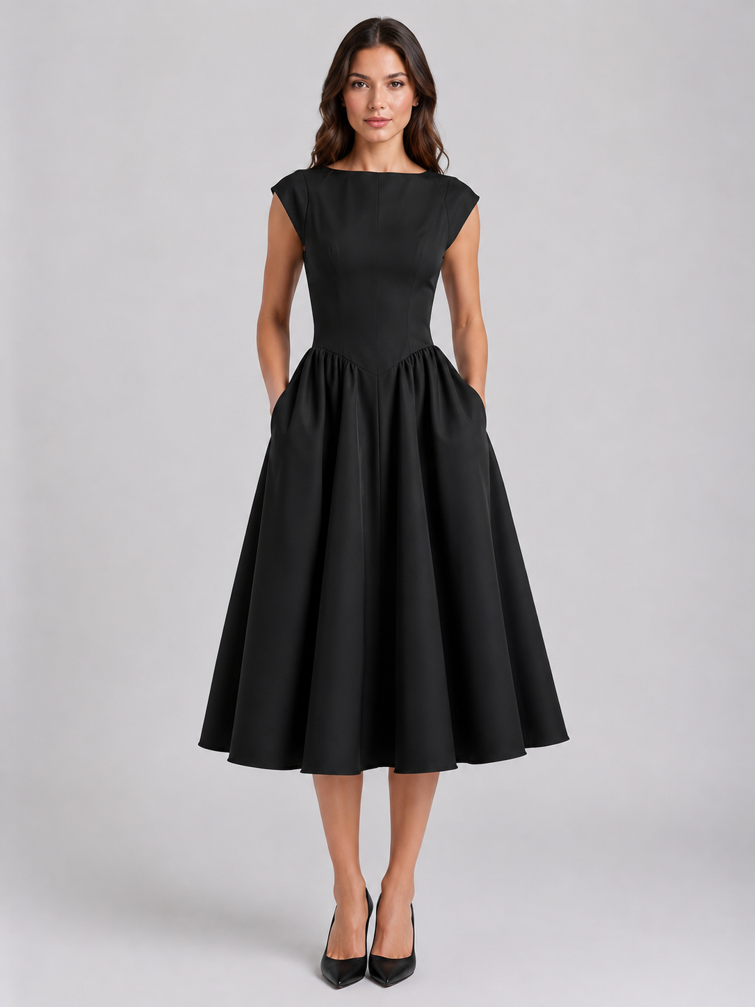 Harriet Structured Midi Dress - Image 4
