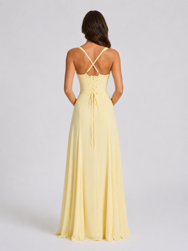 Women's Sweetheart Neck Maxi Dress ?C Wedding Guest Gown
