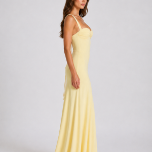 Women's Sweetheart Neck Maxi Dress ?C Wedding Guest Gown - Image 4