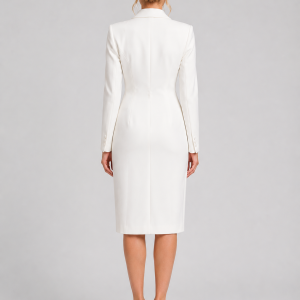 Women's Tailored Blazer Midi Dress ?C Formal Occasion Style - Image 3