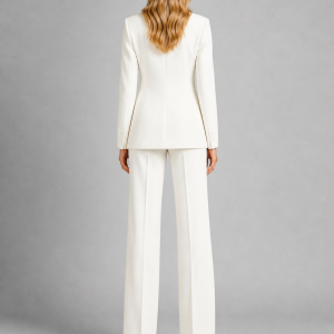 Women's Tailored Blazer and Wide-Leg Trousers Set ?C Smart Occasion Style - Image 2