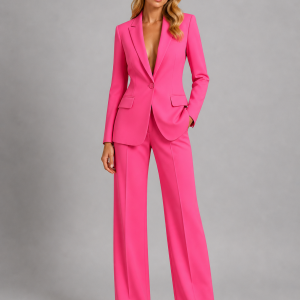Women's Tailored Blazer and Wide-Leg Trousers Set ?C Smart Occasion Style - Image 7