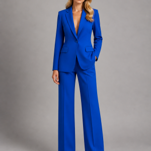 Women's Tailored Blazer and Wide-Leg Trousers Set ?C Smart Occasion Style - Image 5