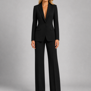 Women's Tailored Blazer and Wide-Leg Trousers Set ?C Smart Occasion Style - Image 4