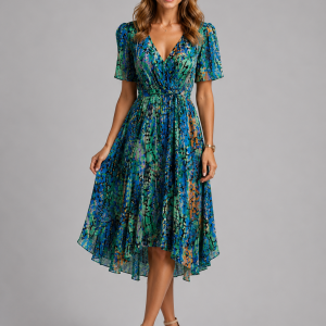 Junia Floral Wrap Dress
