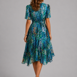 Junia Floral Wrap Dress - Image 2