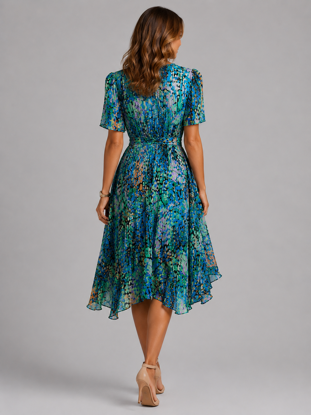 Junia Floral Wrap Dress - Image 2