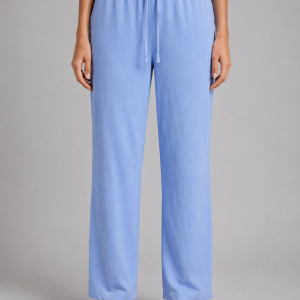 Women's Relaxed Drawstring Trousers ?C Wide Leg Casual Fit