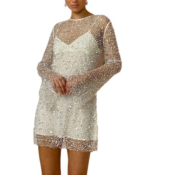 Ava | Shimmering and Sophisticated Women's Glitter Party Dress