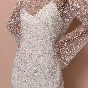 Ava | Shimmering and Sophisticated Women's Glitter Party Dress - Image 7