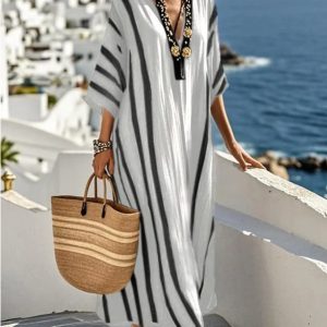 Vivienne Striped Kaftan - Image 5