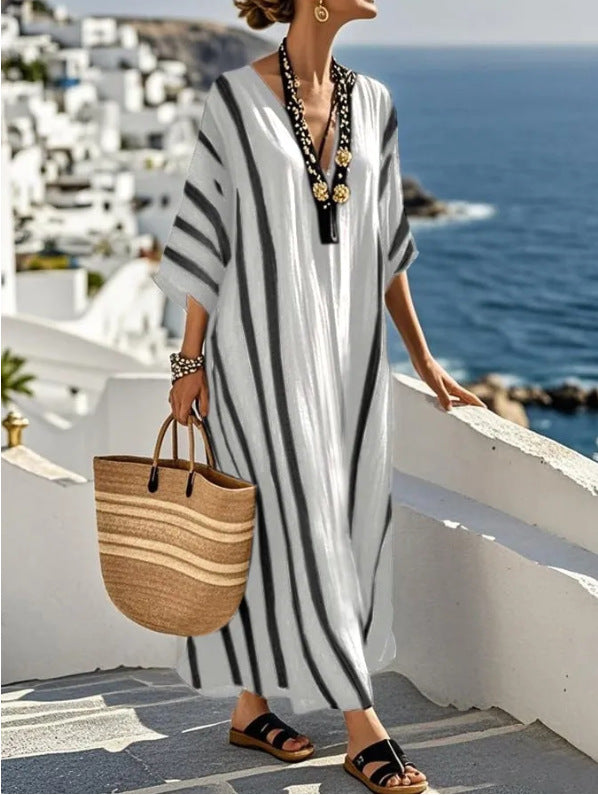 Vivienne Striped Kaftan