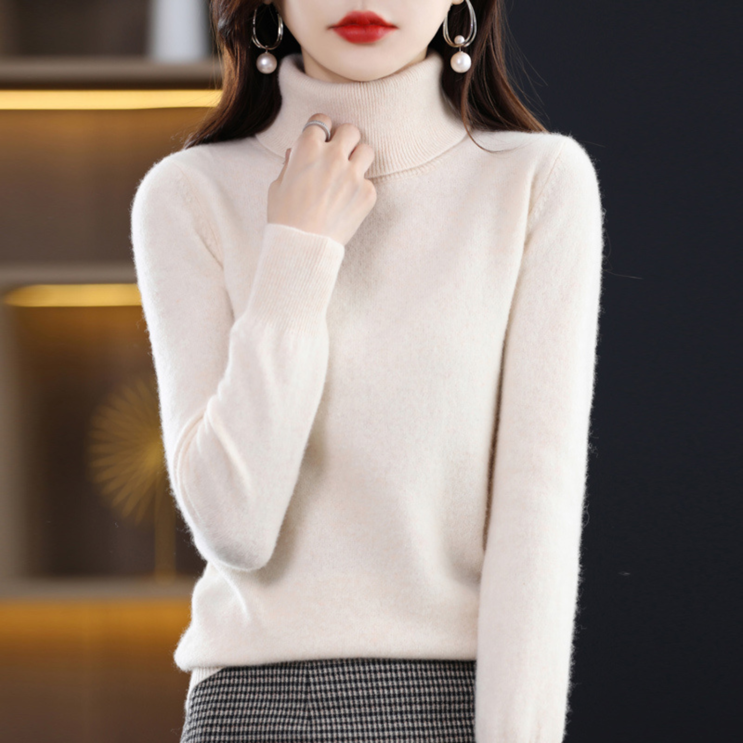 Elena Cashmere Turtleneck - Image 14