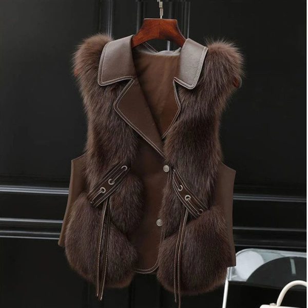 Lumi??re Faux Fur Gilet