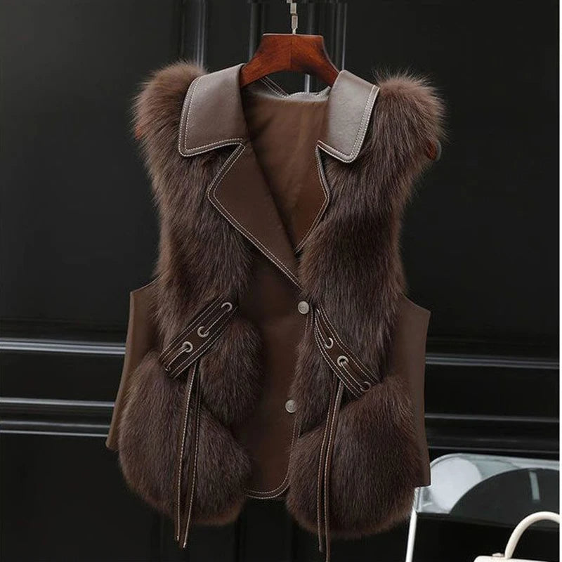 Lumi??re Faux Fur Gilet - Image 6