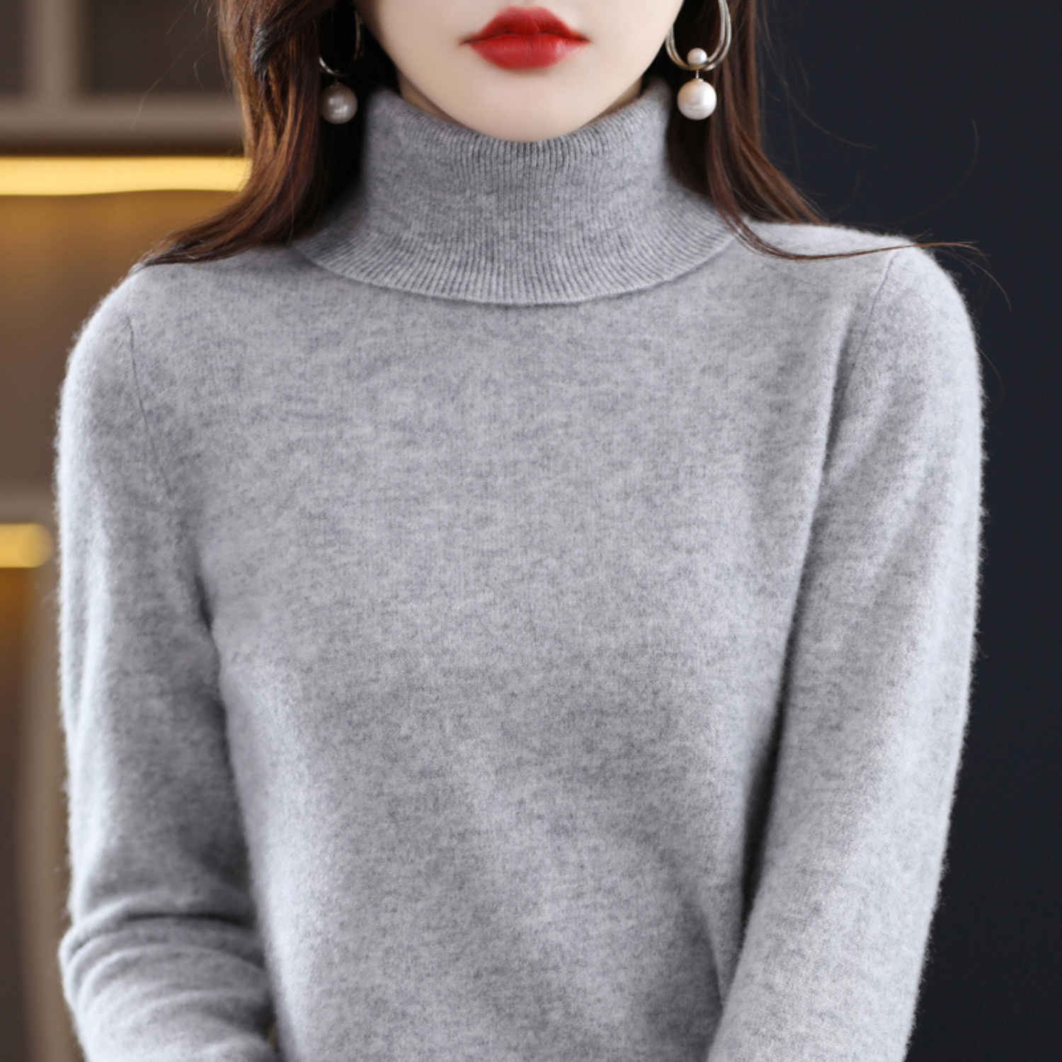Elena Cashmere Turtleneck - Image 10