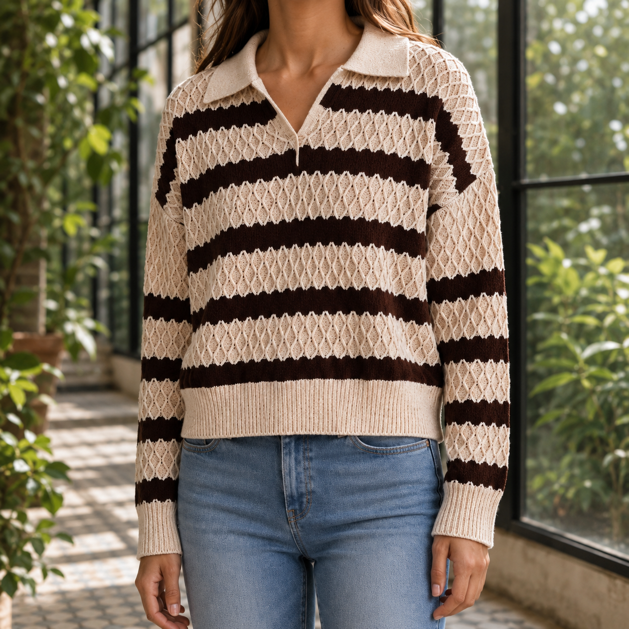 Maxine Textured Sweater - Image 1