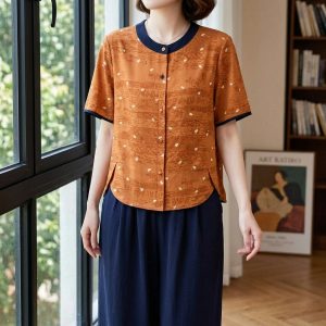 Sofia Contrast Trim Top