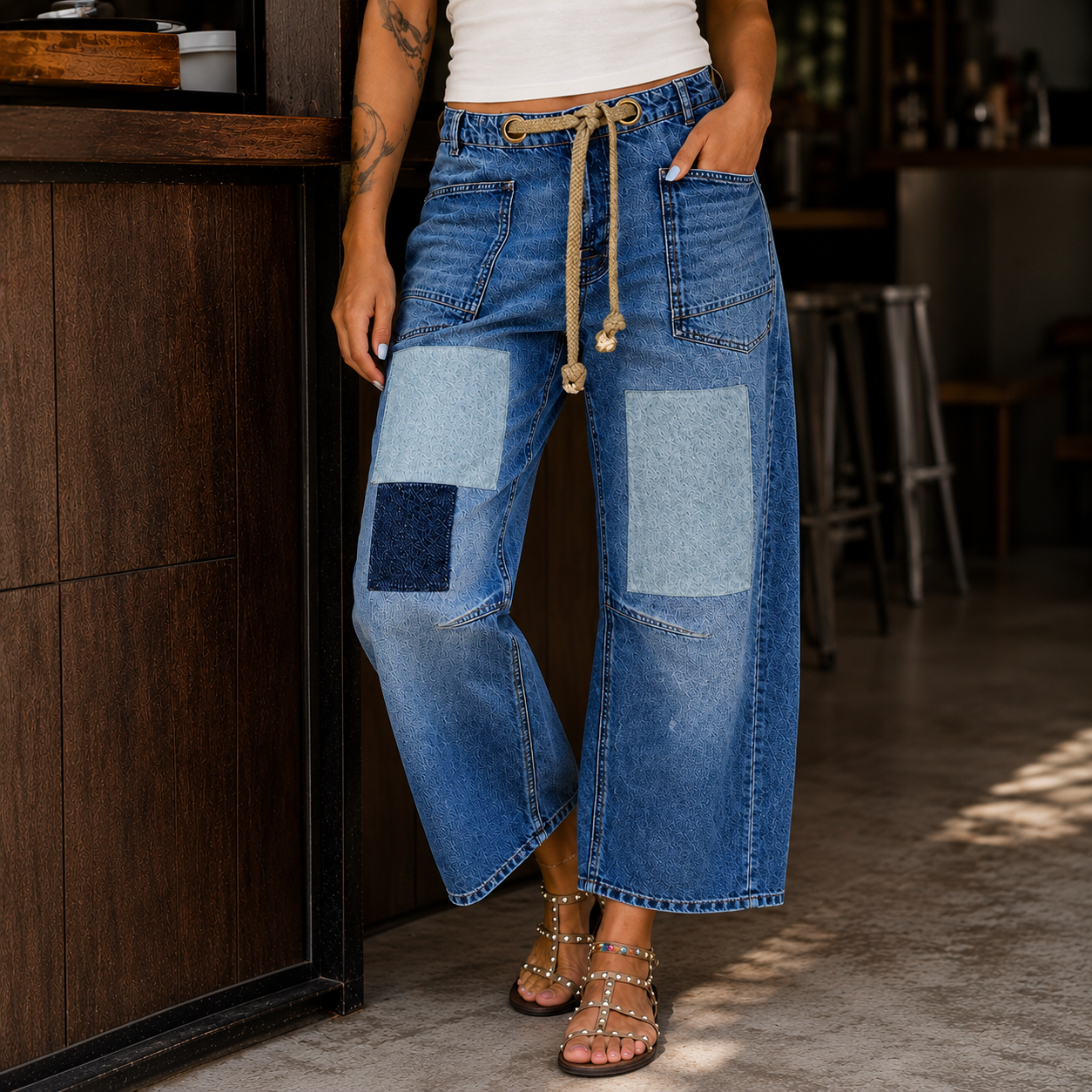 Anouk-Kate Patchwork Jeans - Image 1