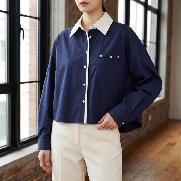 Vivienne Contrast Collar Top