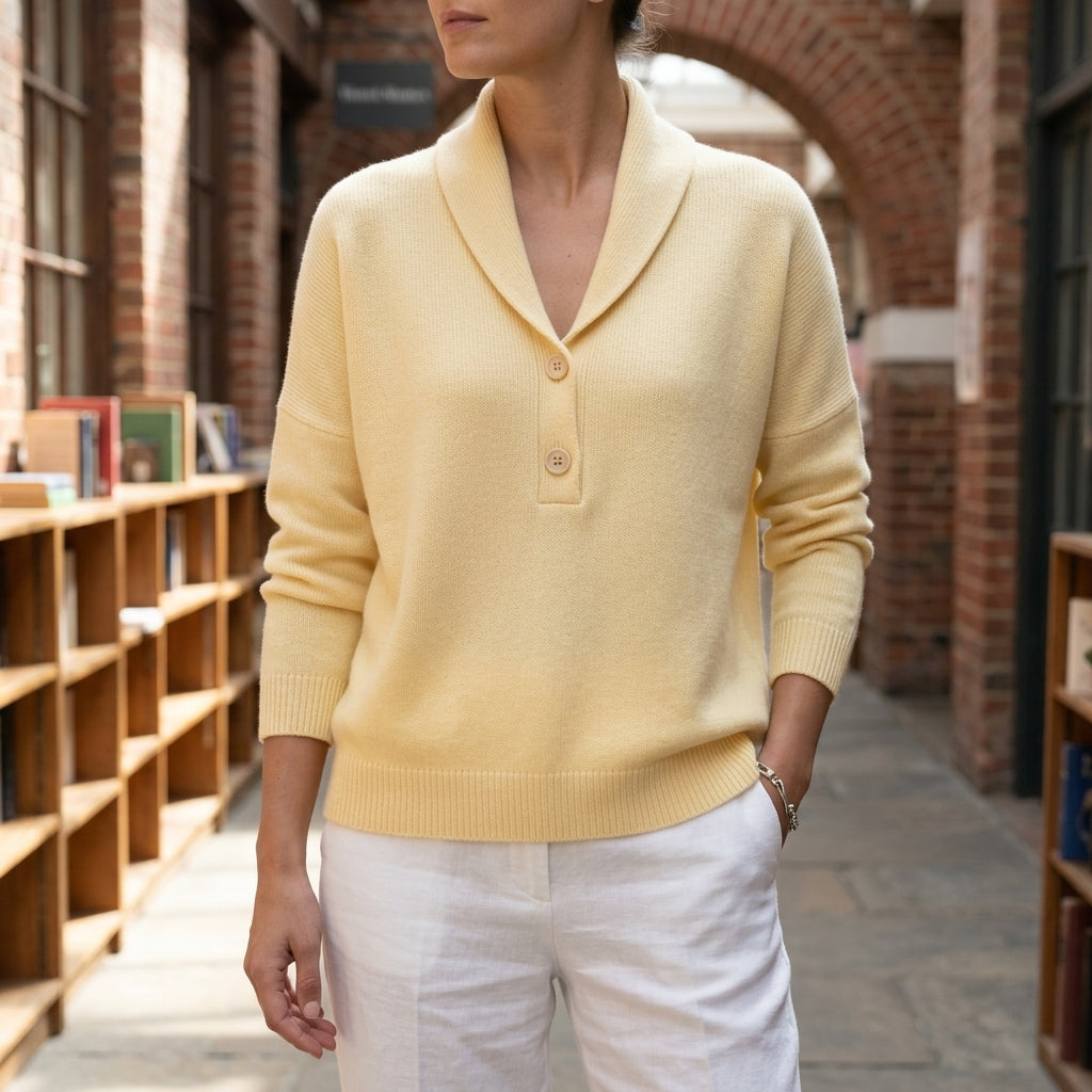 Livia Shawl Collar Sweater - Image 1