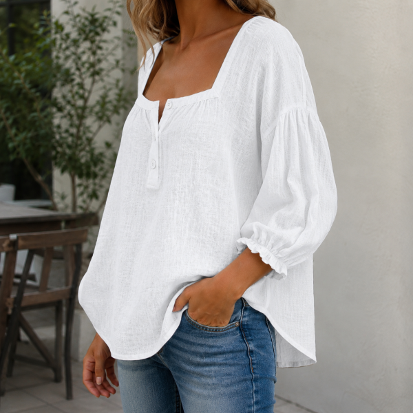 Valencia Square Neck Blouse