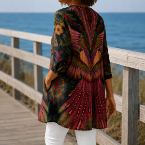 Carmen-Elise V-Neck Tunic - Image 2