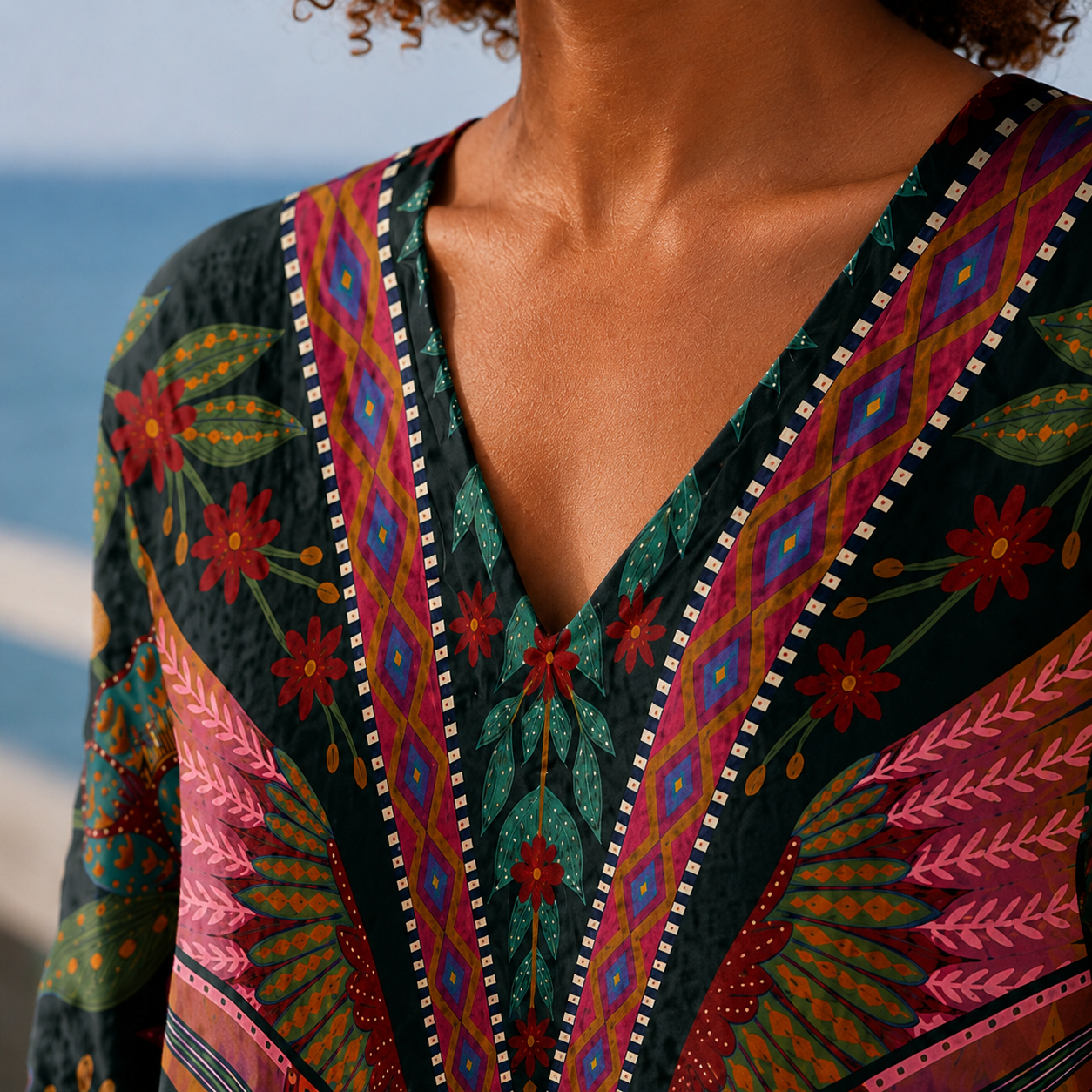 Carmen-Elise V-Neck Tunic - Image 3