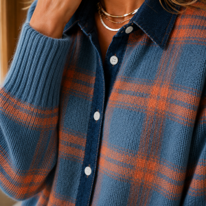 Sabina Plaid Sweater - Image 3