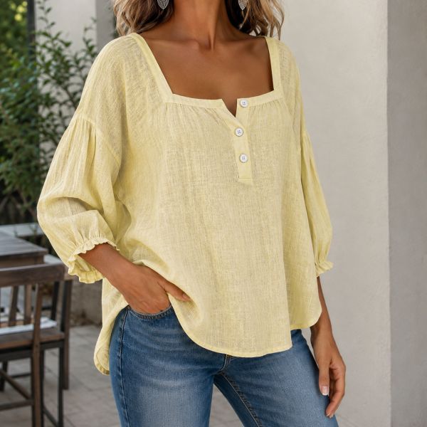 Valencia Square Neck Blouse