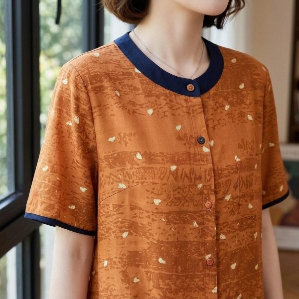 Sofia Contrast Trim Top