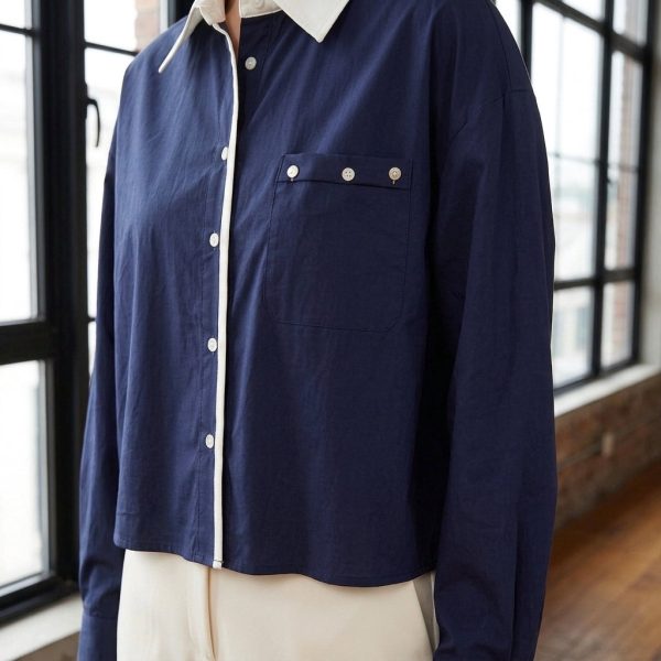 Vivienne Contrast Collar Top