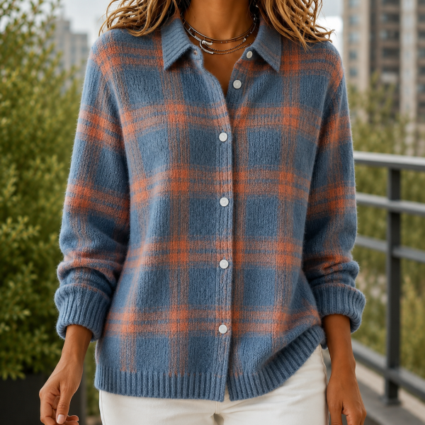 Faye Plaid Sweater