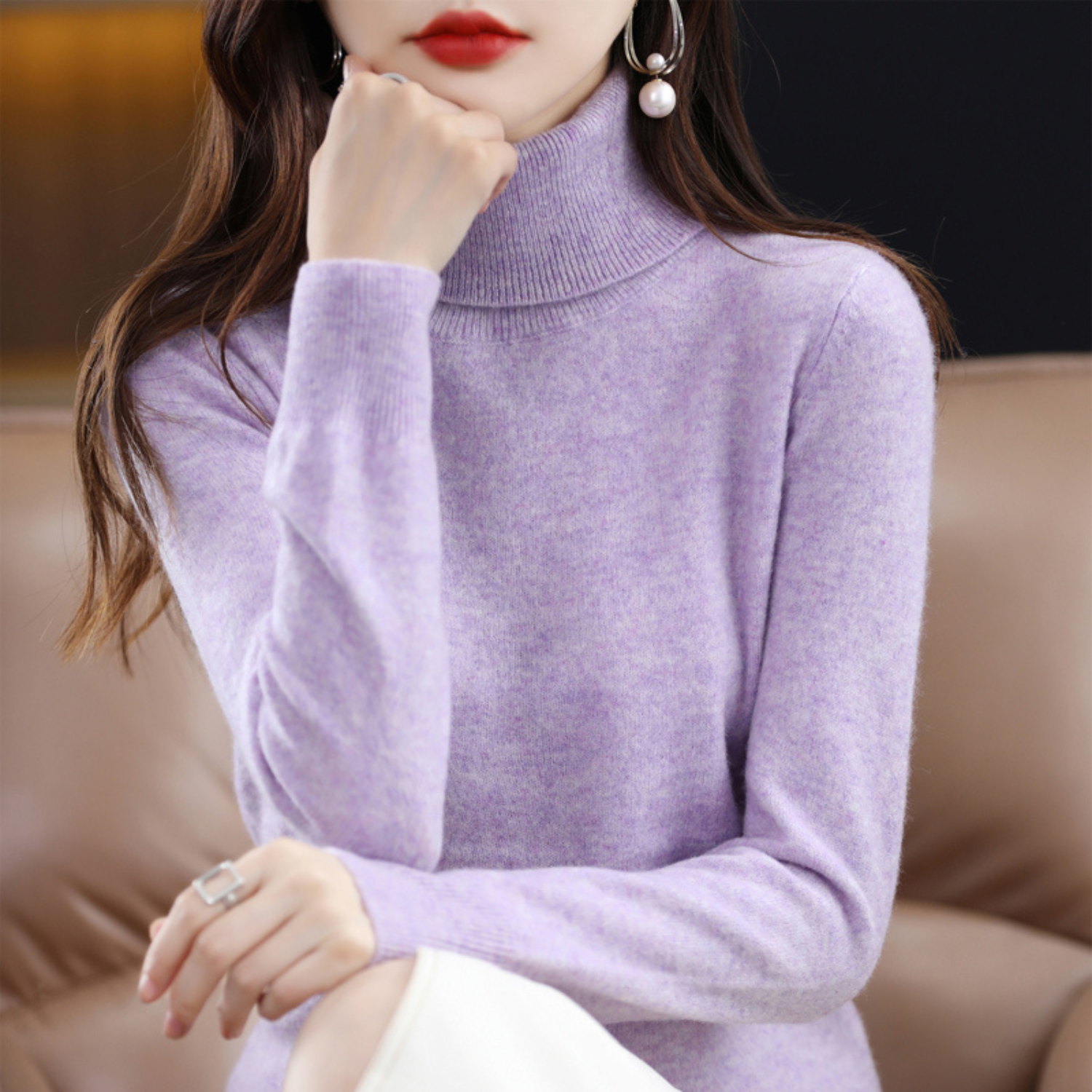 Elena Cashmere Turtleneck - Image 5