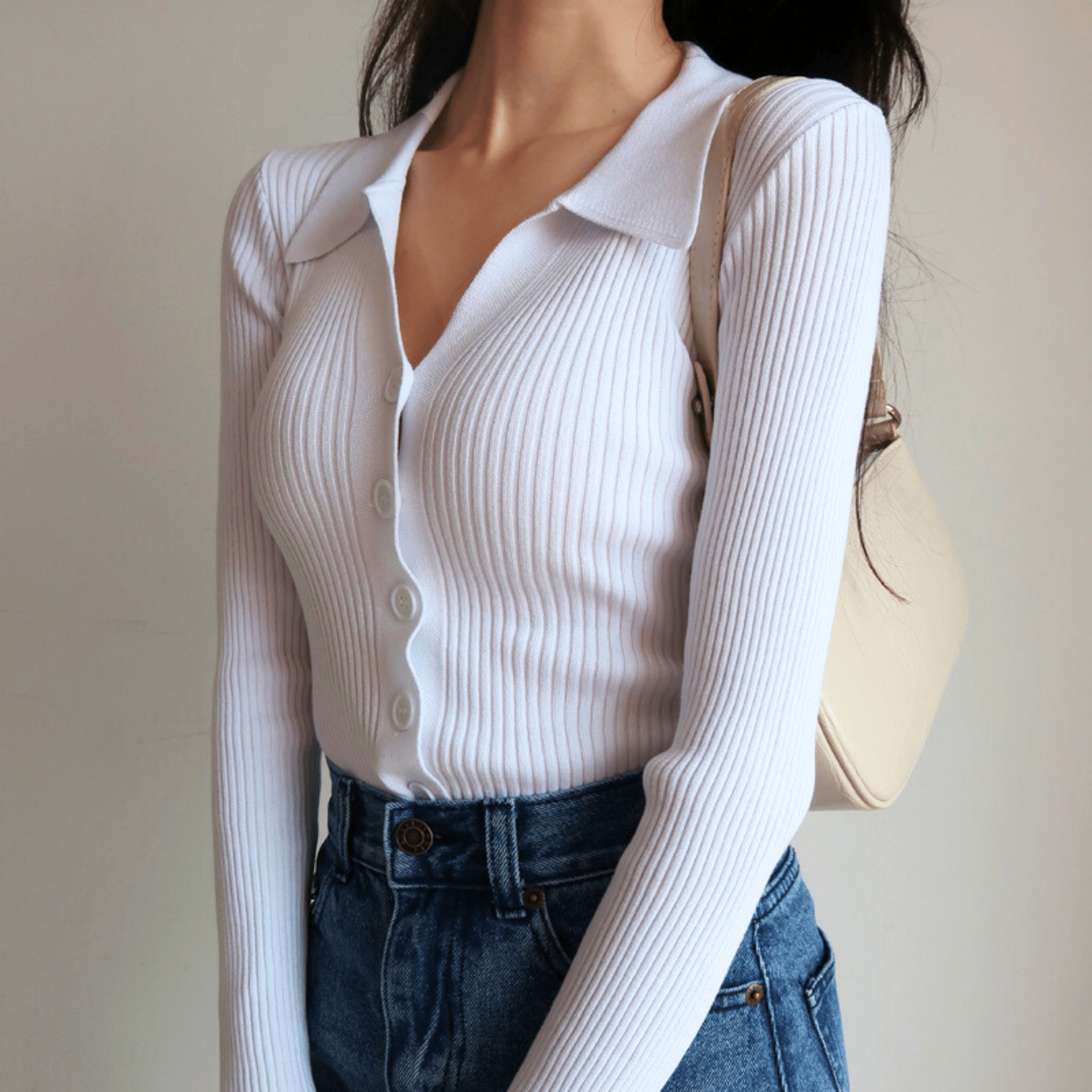Marisse Ribbed Top - Image 3