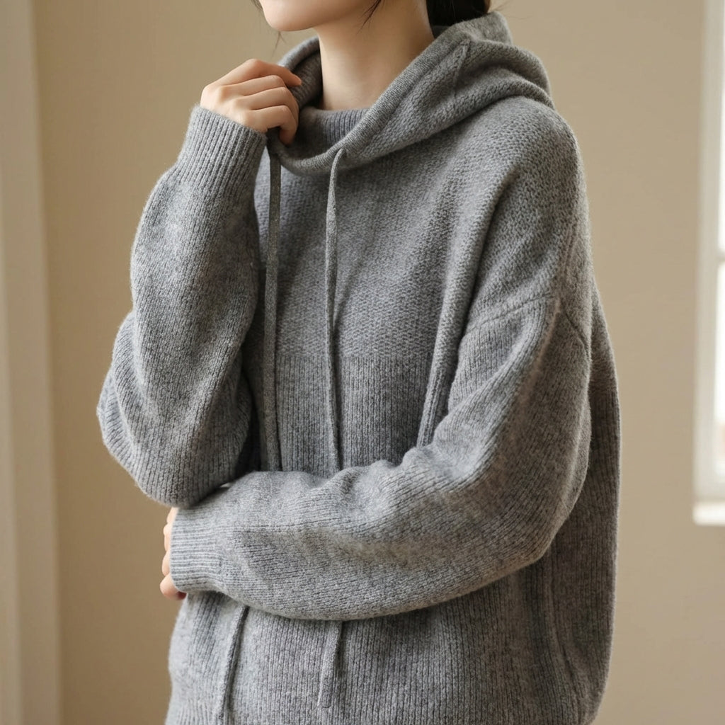 Luna Merino Knit Hoodie - Image 3